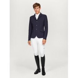 Cravatta Tommy Hilfiger Equestrian in maglia da uomo Adam con cerniera lampo Bianco ottico Cravatta Tommy Hilfiger Equestrian in maglia da uomo Adam con cerniera lampo Bianco ottico