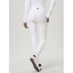 Pantaloni da equitazione Tommy Hilfiger Equestrian Vermont da donna con fondello integrale Bianco ottico Pantaloni da equitazione Tommy Hilfiger Equestrian Vermont da donna con fondello integrale Bianco ottico