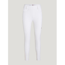 Pantaloni da equitazione Tommy Hilfiger Equestrian Vermont da donna con fondello integrale Bianco ottico Pantaloni da equitazione Tommy Hilfiger Equestrian Vermont da donna con fondello integrale Bianco ottico