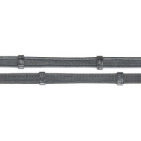 Rênes Softy caoutchouc Hunter arrêtoirs cuir T de T Havane foncé