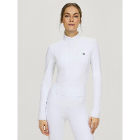 Polo da concorso Tommy Hilfiger Equestrian invernale Verona donna maniche lunghe Bianco ottico Polo da concorso Tommy Hilfiger Equestrian invernale Verona donna maniche lunghe Bianco ottico