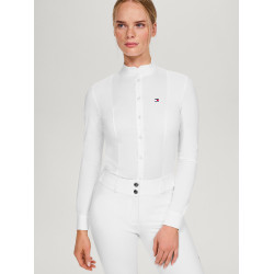 Polo da concorso Tommy Hilfiger Equestrian New Jersey a maniche lunghe donna