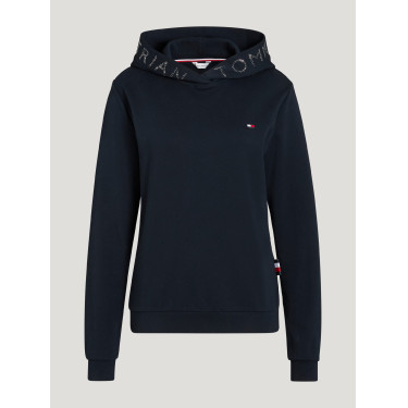 Felpa con cappuccio Tommy Hilfiger Equestrian Strass Laurens donna Felpa con cappuccio Tommy Hilfiger Equestrian Strass Laurens donna
