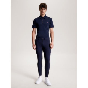 Pantaloni da equitazione da uomo Tommy Hilfiger Equestrian Pro grip al ginocchio Cielo del deserto Blu