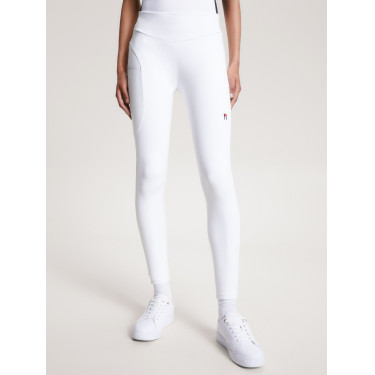 Leggings Tommy Hilfiger Equestrian Elmira donna full grip Bianco ottico Leggings Tommy Hilfiger Equestrian Elmira donna full grip Bianco ottico