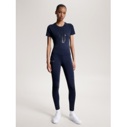 Leggings Tommy Hilfiger Equestrian Elmira donna full grip Cielo del deserto Blu