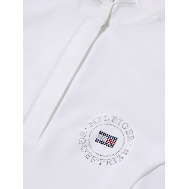 Polo da concorso Tommy Hilfiger Equestrian Taylor Strass maniche lunghe Polo da concorso Tommy Hilfiger Equestrian Taylor Strass maniche lunghe