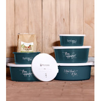 Mangiatoia con coperchio Waldhausen Blu petrolio Mangiatoia con coperchio Waldhausen Blu petrolio