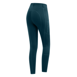 Leggings da equitazione ELT Ella Glam Blu petrolio