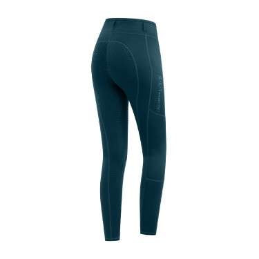 Leggings da equitazione ELT Ella Glam Blu petrolio