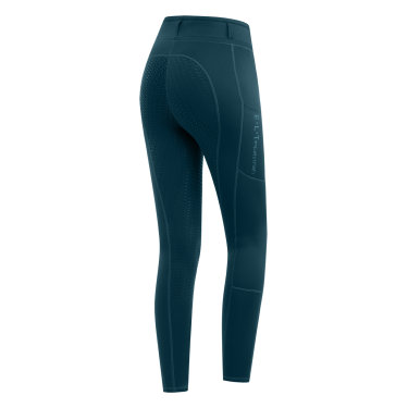 Leggings da equitazione ELT Ella Glam Blu petrolio
