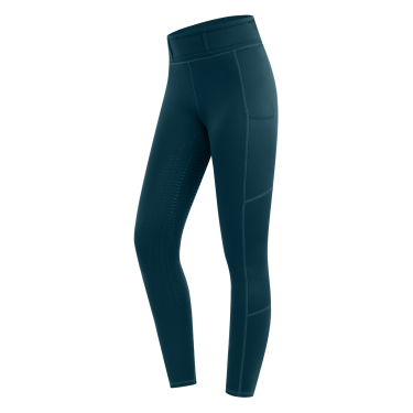 Leggings da equitazione ELT Ella Glam Blu petrolio