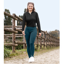 Leggings da equitazione ELT Ella Glam Blu petrolio