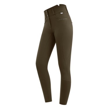 Pantaloni da equitazione ELT Mathilda Glam a vita alta Marrone verde
