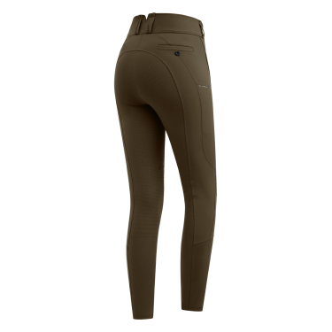 Pantaloni da equitazione ELT Mathilda Glam a vita alta Marrone verde