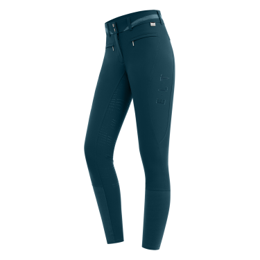 Pantaloni da equitazione ELT Maja Glam Curved a vita alta Blu petrolio