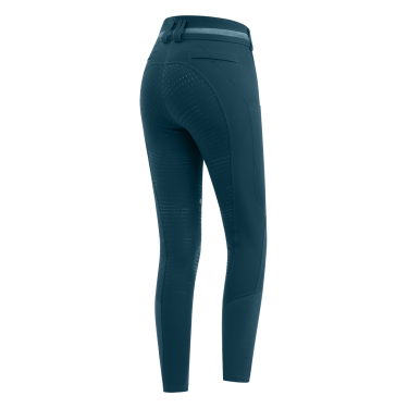 Pantaloni da equitazione ELT Maja Glam Curved a vita alta Blu petrolio