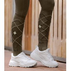 Calze da equitazione ELT Argyle Marrone verde Calze da equitazione ELT Argyle Marrone verde