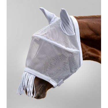 Masque anti-mouche WaldhausenPremium protection oreilles et chanfrein Grigio argento