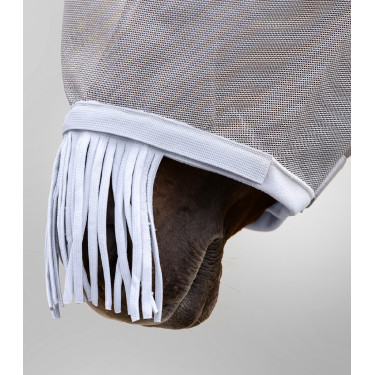 Masque anti-mouche WaldhausenPremium protection oreilles et chanfrein Grigio argento