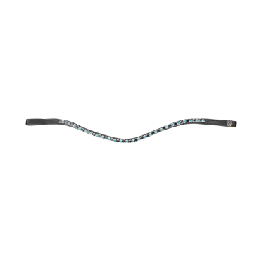 Frontal Glam nero X-Line Waldhausen Nero / blu petrolio / nero