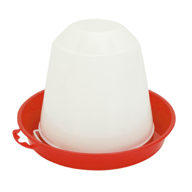 Abbeveratoio in plastica Kerbl Hobbyfarming Bianco / rosso