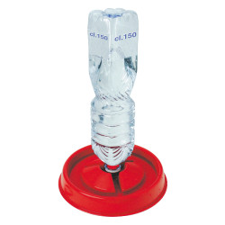 Abbeveratoio per bottiglia in plastica Kerbl Hobbyfarming Rosso