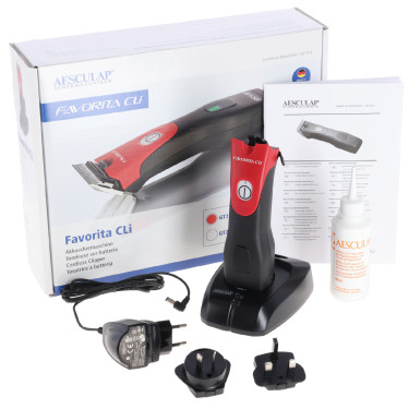 Tosatrice a batteria Favorita CLi Aesculap Rosso