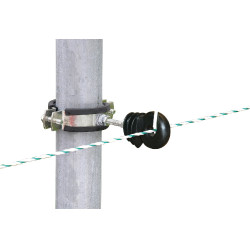 Fascetta di fissaggio per paletti rotondi Kerbl Nero