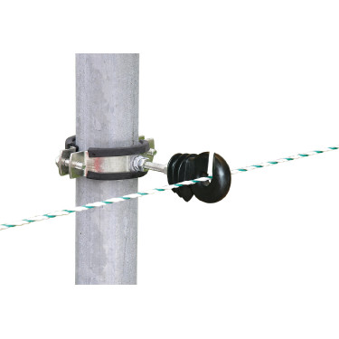 Fascetta di fissaggio per paletti rotondi Kerbl Nero