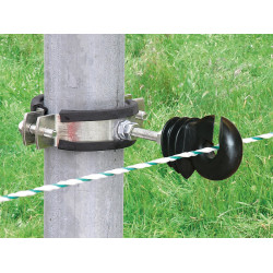 Fascetta di fissaggio per paletti rotondi Kerbl Nero