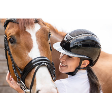 Casco da equitazione Elite Polo Covalliero Laccato nero