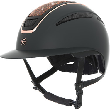 Casco da equitazione Elite Polo Covalliero Oro rosa