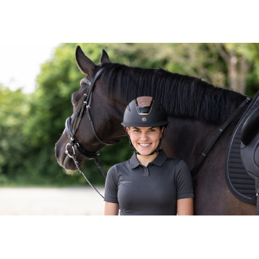 Casco da equitazione Elite Polo Covalliero Oro rosa