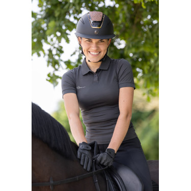 Casco da equitazione Elite Polo Covalliero Oro rosa