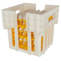 Contenitore per lo stoccaggio e l’impilaggio dei supporti per uova Kerbl Hobbyfarming Bianco Contenitore per lo stoccaggio e l’impilaggio dei supporti per uova Kerbl Hobbyfarming Bianco