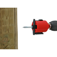 Punta di avvitamento per isolatore ad anello e a clip AKO Rosso