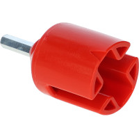 Punta di avvitamento per isolatore ad anello e a clip AKO Rosso