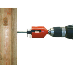 Punta di avvitamento per isolatore ad anello e a clip AKO Rosso