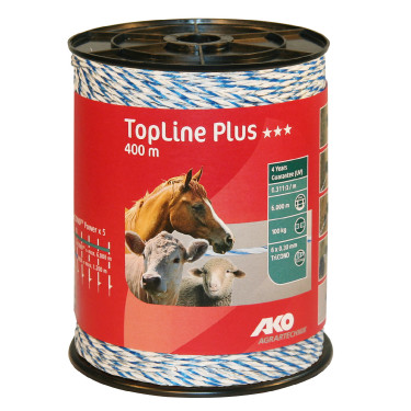Filo per recinzione TopLine Plus AKO Bianco / blu