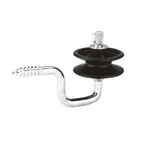 Isolatore d’angolo per filo e cordoncino AKO Nero