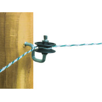 Isolatore d’angolo per filo e cordoncino AKO Nero