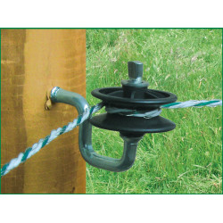 Isolatore d’angolo per filo e cordoncino AKO Nero