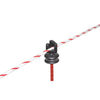 Isolatore di ricambio per paletto tondo in acciaio AKO Nero