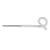 Isolatore distanziatore con occhiello AKO Bianco