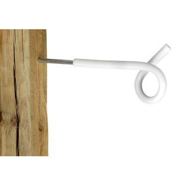 Isolatore distanziatore con occhiello AKO Bianco