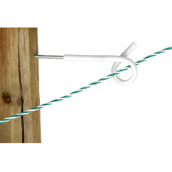 Isolatore distanziatore con occhiello AKO Bianco