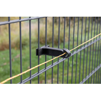 Isolatore per recinzione a doppia barra AKO Nero