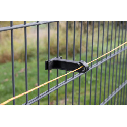 Isolatore per recinzione a doppia barra AKO Nero