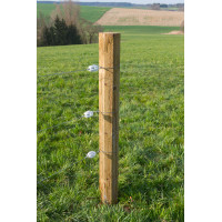 Isolatore tipo uovo in poliammide per filo d’acciaio AKO Bianco